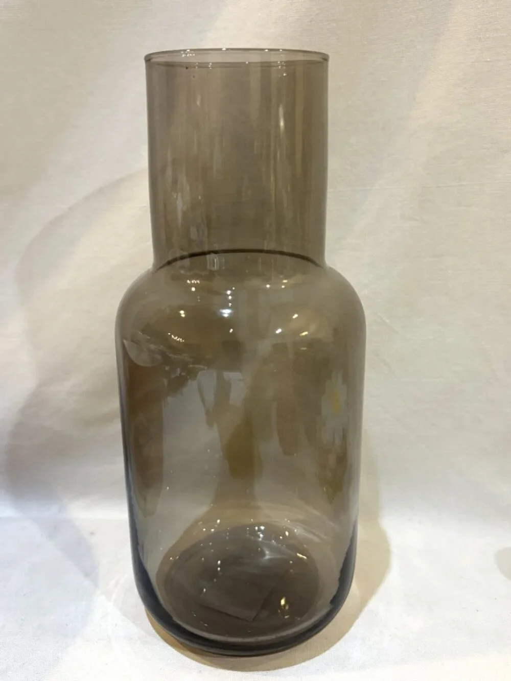 IKEA Forenlig Smokey Gray Glass Vase 8.25